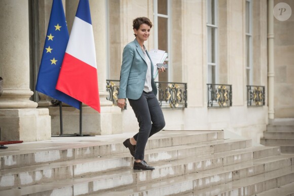 Najat Vallaud-Belkacem au palais de l'Elysée, le 25 avril 2014.