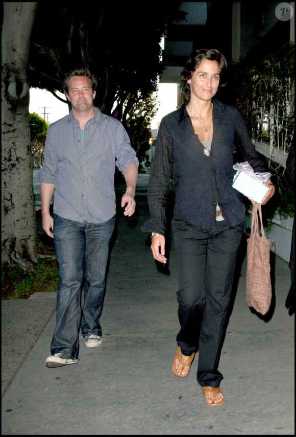 Matthew Perry et Alexandra Hedison à West Hollywood le 12 juillet 2009