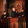 Les Prêtres (Charles Troesch, Joseph Dinh Nguyen Nguyen, et Jean-Michel Bardet) en concert exceptionnel à l'église de la Madeleine à Paris, le 24 avril 2014. 