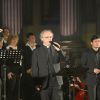 Les Prêtres (Charles Troesch, Joseph Dinh Nguyen Nguyen, et Jean-Michel Bardet) en concert exceptionnel à l'église de la Madeleine à Paris, le 24 avril 2014.