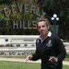 L'ancien président Nicolas Sarkozy fait son jogging à Beverly Hills le 27 avril 2014.