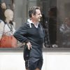Nicolas Sarkozy fait son jogging à Beverly Hills le 27 avril 2014. Former French president Nicolas Sarkozy out for a jog in Beverly Hills on april 27, 2014.27/04/2014 - Beverly Hills