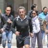 Nicolas Sarkozy fait son jogging à Beverly Hills le 27 avril 2014. 
