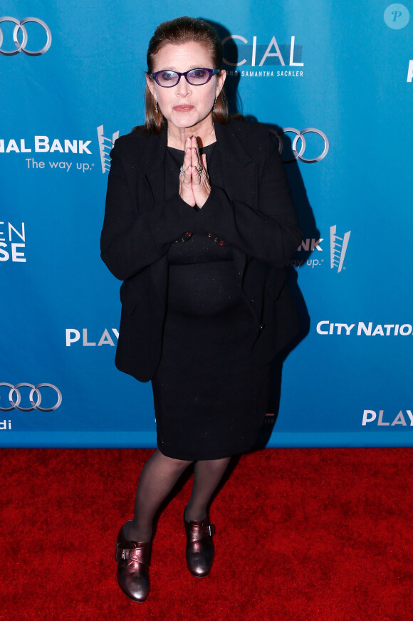 Carrie Fisher - Gala de charité annuel "Backstage At The Geffen" en l'honneur de Steve Martin et d'Alan Horn à Los Angeles, le 23 mars 2014