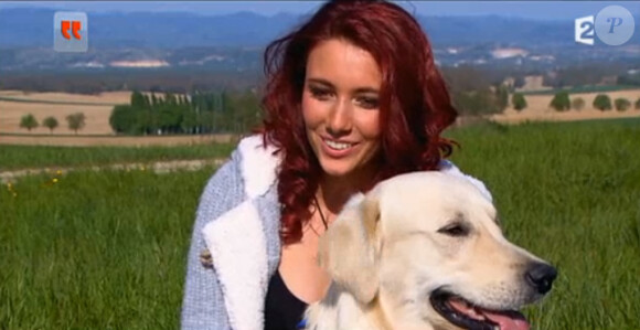 Delphine Wespiser évoque son expérience pendant et après Miss France sur France 2 dans Toute une histoire, le mercredi 30 avril 2014