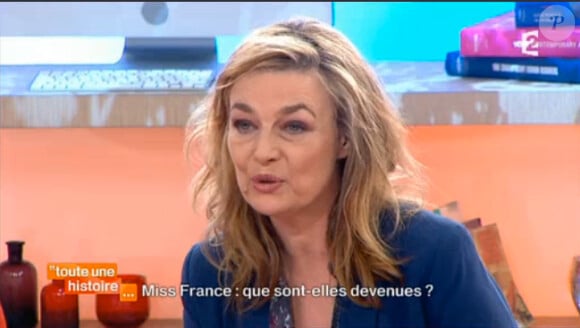 évoque son expérience pendant et après Miss France sur France 2 dans Toute une histoire, le mercredi 30 avril 2014