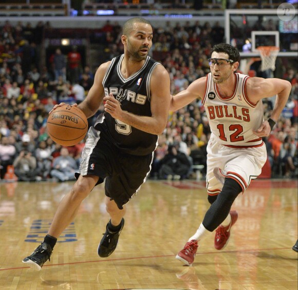 San Antonio Spurs lors du match San Antonio Spurs - Chicago Bulls. Chicago, le 11 mars 2014.