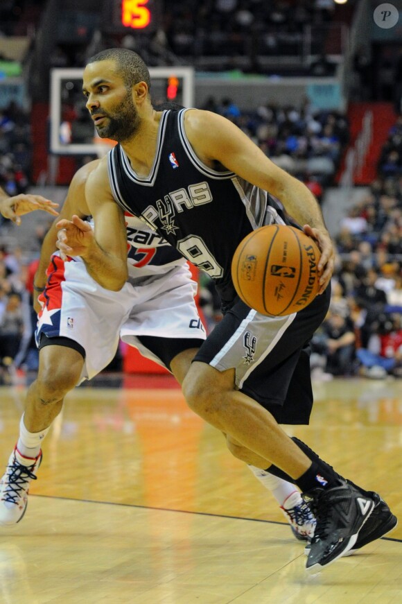 Tony Parker lors du match San Antonio Spurs - Washington Wizards. Washington, le 5 février 2014.