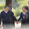 Jean-Marie et Lola Bigard - Tournage d'un nouveau concept, Les People passent le Bac à Paris le 26 avril 2014.