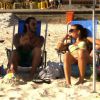 Stéphanie et Benjamin, en tête à tête sur la plage (Les Marseillais à Rio, épisode 46 diffusé le vendredi 2 mai 2014.)