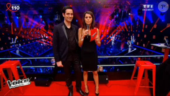 Karine Ferri : une robe noire bustier qui lui va divinement bien sur le plateau de The Voice 3, sur TF1