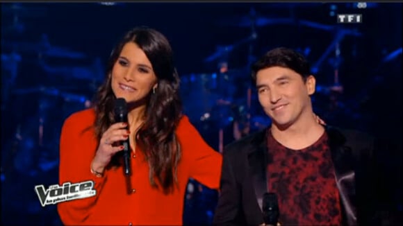 Karine Ferri : divine en rouge flamboyant sur le plateau de The Voice 3, sur TF1