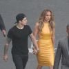 Jennifer Lopez et son petit ami Casper Smart à Los Angeles, le 16 avril 2014.