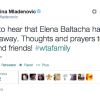 Kristina Mladenovic réagit à la mort de Elena Baltacha - mai 2014.