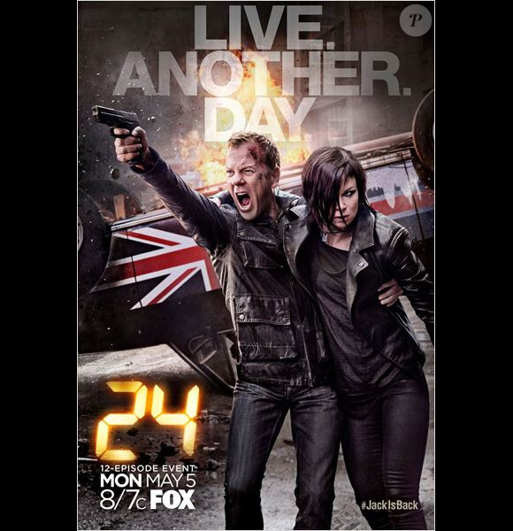 Kiefer Sutherland dans "24 : Live Another Day", la saison 9 de "24 heures chrono", avril 2014.