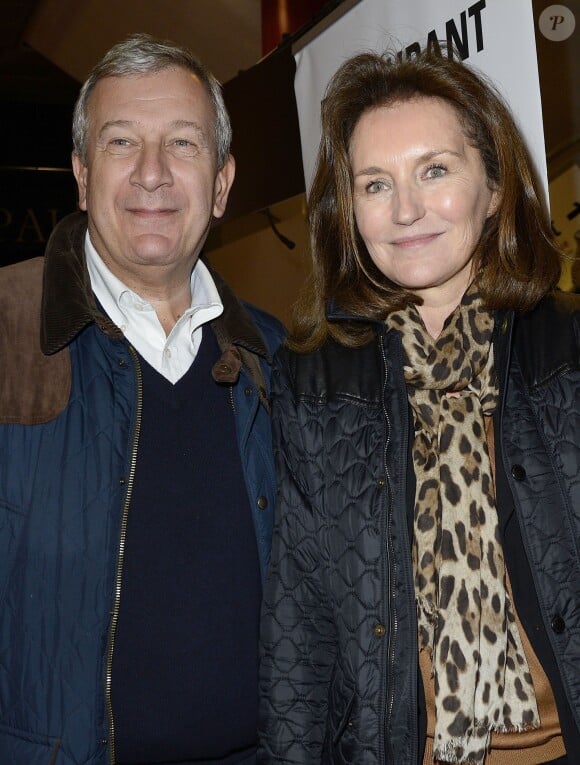 Richard et Cécilia Attias - 34e édition du salon du livre à la Porte de Versailles à Paris le 23 mars 2014. 