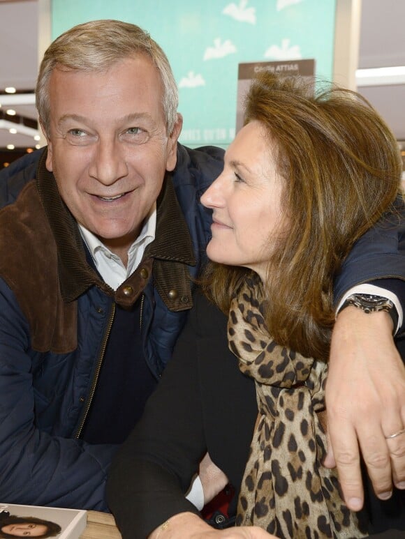 Richard et Cécilia Attias - 34ème édition du salon du livre à la Porte de Versailles à Paris le 23 mars 2014.