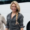 Shakira - Les juges de l'émission 'The Voice' arrivent sur le plateau de l'émission "Extra!" avec Mario Lopez à Universal City, le 6 mai 2014.