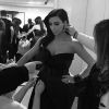 Kim Kardashian, habillée par Alber Elbaz (directeur artistique des collections pour femme de Lanvin) et ses assistantes pour le Met Gala. New York, le 5 mai 2014.