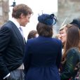 Pippa Middleton avec son boyfriend Nico Jackson au mariage de Rowena Macrae et Julian Osborne à Perthshire en Ecosse le 26 avril 2014.