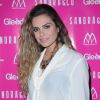 Clara Morgane à l'anniversaire de Sarah Zeitoun célébré au restaurant "Ma Cocotte" à Saint-Ouen. Le 7 mai 2014.