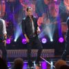 Nuno Resende, Julio Iglesias Jr et Damien Sargue - Enregistrement de l'émission "Les années bonheur", diffusée le 17 mai 2014.