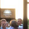 George Clooney célèbre ses fiançailles avec Amal Alamuddin entouré de ses amis au Cafe Habana à Malibu (Los Angeles) le 11 mai 2014