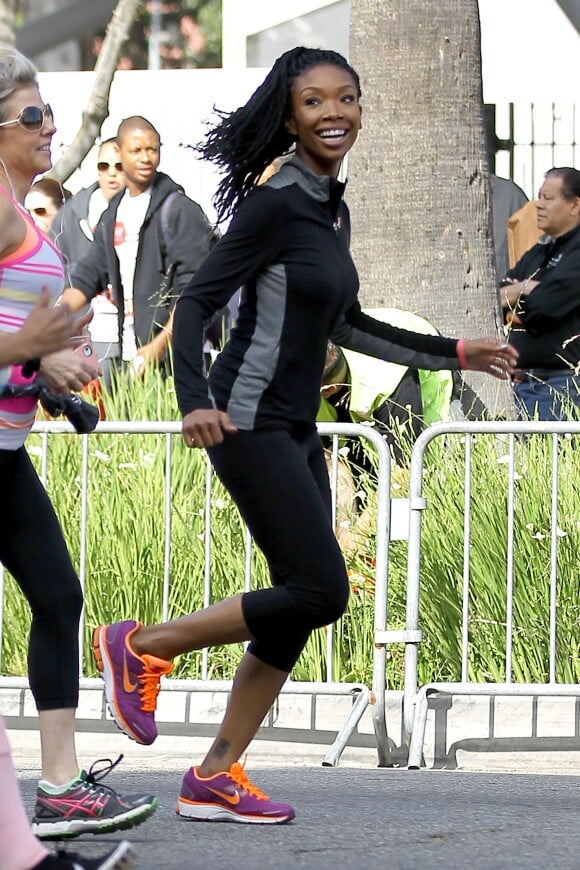 Brandy lors de la 21e course EIF Revlon Run/Walk For Women à Los Angeles, le 10 mai 2014.
