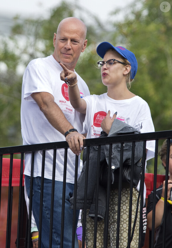 Bruce Willis et sa fille Tallulah Willis lors de la 21e course EIF Revlon Run/Walk For Women à Los Angeles, le 10 mai 2014.
