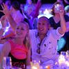 Arjen Robben et sa femme Bernardien fêtent le titre de champion d'Allemagne avec le Bayern Munich le 10 mai 2014. 