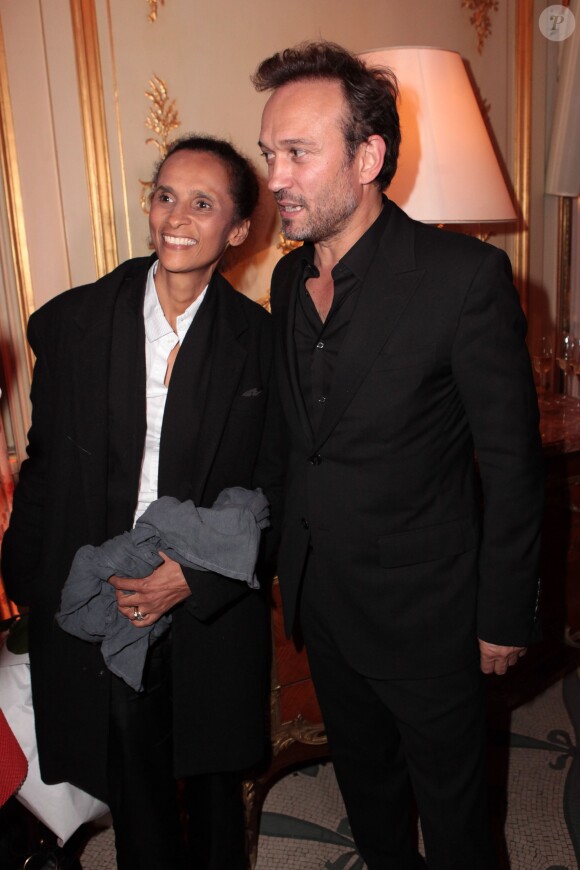 Vincent Perez et sa femme Karine Silla lors de l'after party au Meurice, pour l'ouverture de la 4e Édition du Festival Cinéma Chinois en France au cinéma Gaumont Marignan à Paris, le 12 mai 2014.