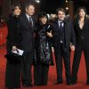Ang Lee entouré de la famille du regretté Sergio Leone,France sca, Carla, Andrea et Raffaella Leone, à Rome, en mai 2007.