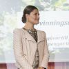 La princesse Victoria de Suède remettait le 12 mai 2014 le Prix Inspiration 2014 du recyclage industriel, à Stockholm