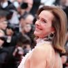 Carole Bouquet, membre du jury, habillée par Chanel pour l'ouverture du 67e Festival du film de Cannes le 14 mai 2014