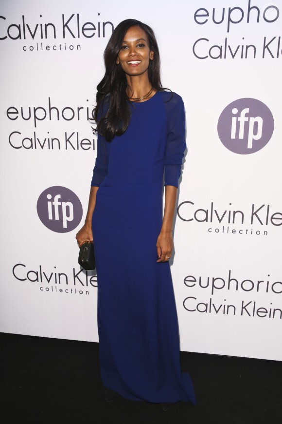 Liya Kebede assiste à la soirée Calvin Klein, donnée à l'occasion du 67ème festival de Cannes. Cannes, le 15 mai 2014.