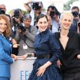 Léa Seydoux, Amira Casar, Aymeline Valade - Photocall du film "Saint Laurent" lors du 67ème festival international du film de Cannes, le 17 mai 2014.  Call for "Saint-Laurent" at the 67th Cannes Film Festival in Cannes on May 17th 201417/05/2014 - Cannes