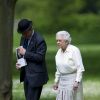La reine Elizabeth II a profité le 17 mai 2014 du Royal Windsor Horse Show, auquel elle est arrivée au volant de son Range Rover, avec son époux le duc d'Edimbourg
