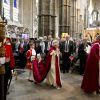 La reine Elizabeth II prenait part le 9 mai 2014 aux cérémonies de l'ordre de Bath à Westminster, conduites tous les 4 ans par son fils le prince Charles et auxquelles elle assiste une fois tous les 8 ans.