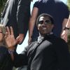 Ronda Rousey, Wesley Snipes - Les acteurs du film "Expendables 3" arrivent à bord d'un char militaire devant l'hôtel Carlton pour le photocall du film dans le cadre du 67ème festival du film de Cannes, le 18 mai 2014.