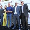 Arnold Schwarzenegger, Ronda Rousey, Sylvester Stallone, Jason Statham, Harrison Ford - Les acteurs du film "Expendables 3" au photocall du film devant le Carlton dans le cadre du 67e festival du film de Cannes, le 18 mai 2014.