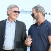 Harrison Ford et Mel Gibson - Les acteurs du film "Expendables 3" au photocall du film devant le Carlton dans le cadre du 67e festival du film de Cannes, le 18 mai 2014.