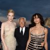 Cate Blanchett, Giorgio Armani et Sophie Marceau - Soirée Vanity Fair Armani à l'Eden Roc au cap d'Antibes le 17 mai 2014