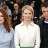 Julianne Moore, Mia Wasikowska, Robert Pattinson - Photocall du film "Maps to the stars" lors du 67e festival international du film de Cannes, le 19 mai 2014.