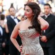 Aishwarya Rai, ravissante et surnaturelle - Montée des marches du film "Deux jours, une nuit" lors du 67e Festival du film de Cannes, le 20 mai 2014.