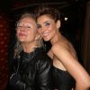 Exclusif - Agnès B, Clotilde Courau lors de la soirée pour les films "Le Sel de la Terre" et "Queen and Country" sur la plage Magnum à Cannes, le 20 mai 2014.