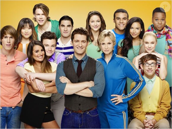 Lea Michele et les stars de Glee.