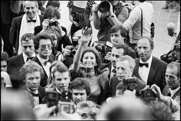 Sophia Loren lors du Festival de Cannes 1983