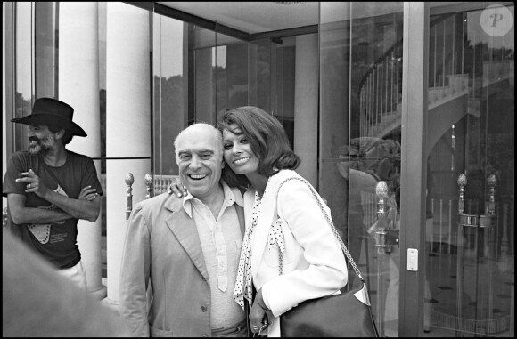 Carlo Ponti et Sophia Loren au Festival de Cannes 1976