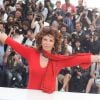 Sophia Loren - Photocall du film "Voce Umana" (La Voix humaine) lors du 67e Festival  de Cannes, le 21 mai 2014