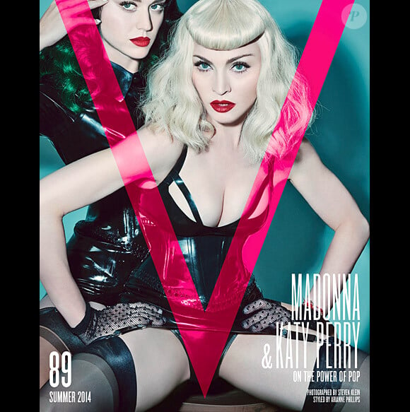 Madonna et Katy Perry photographiées par Steven Klein pour V Magazine, été 2014.